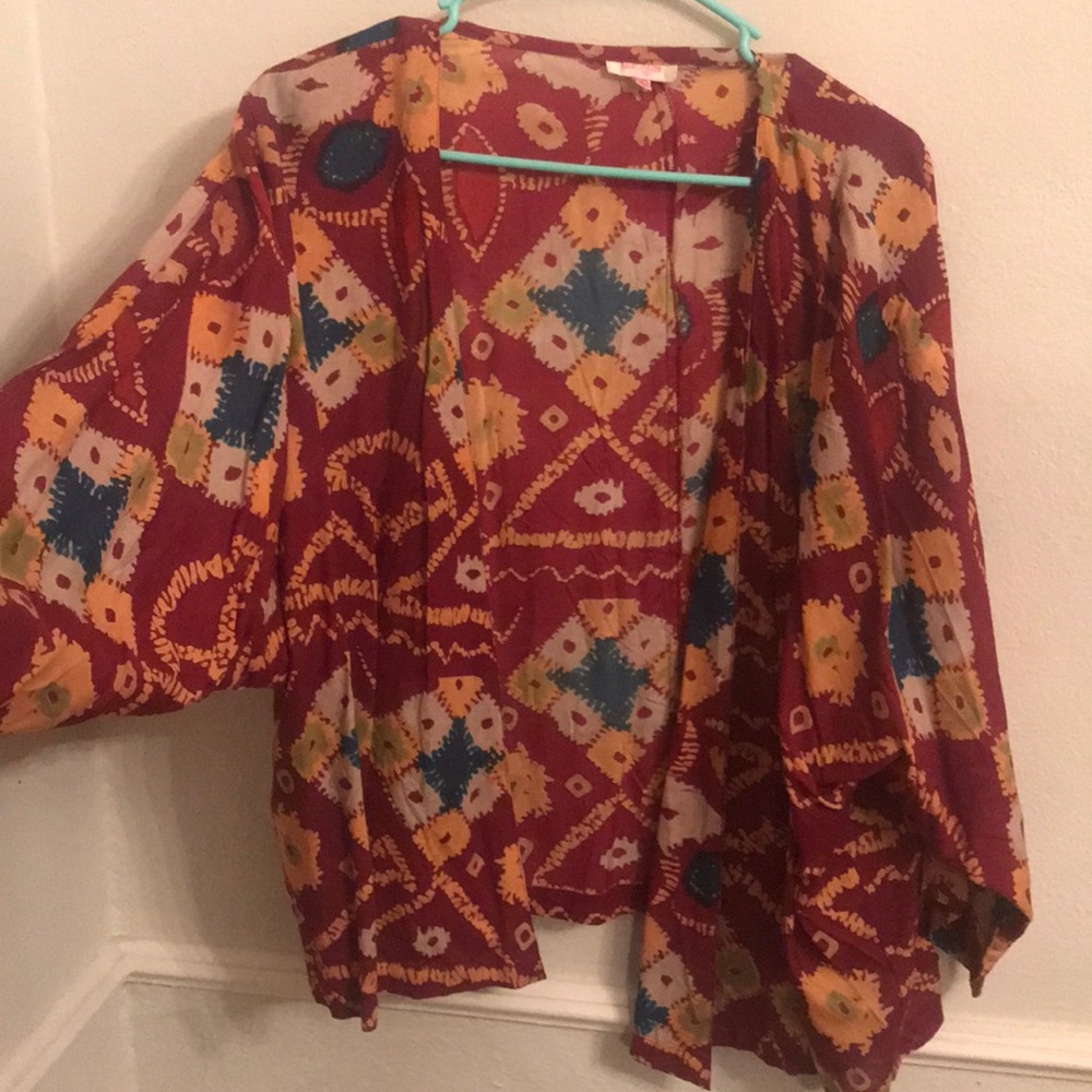 Maroon kimono